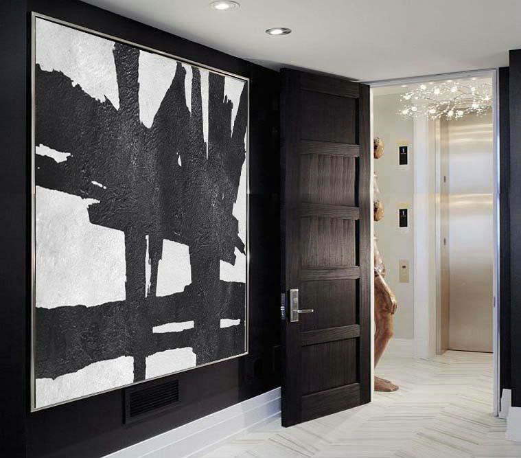 Large Abstract Art Handmade Painting,Oversized Minimal Painting On Canvas - Wall Art Painting